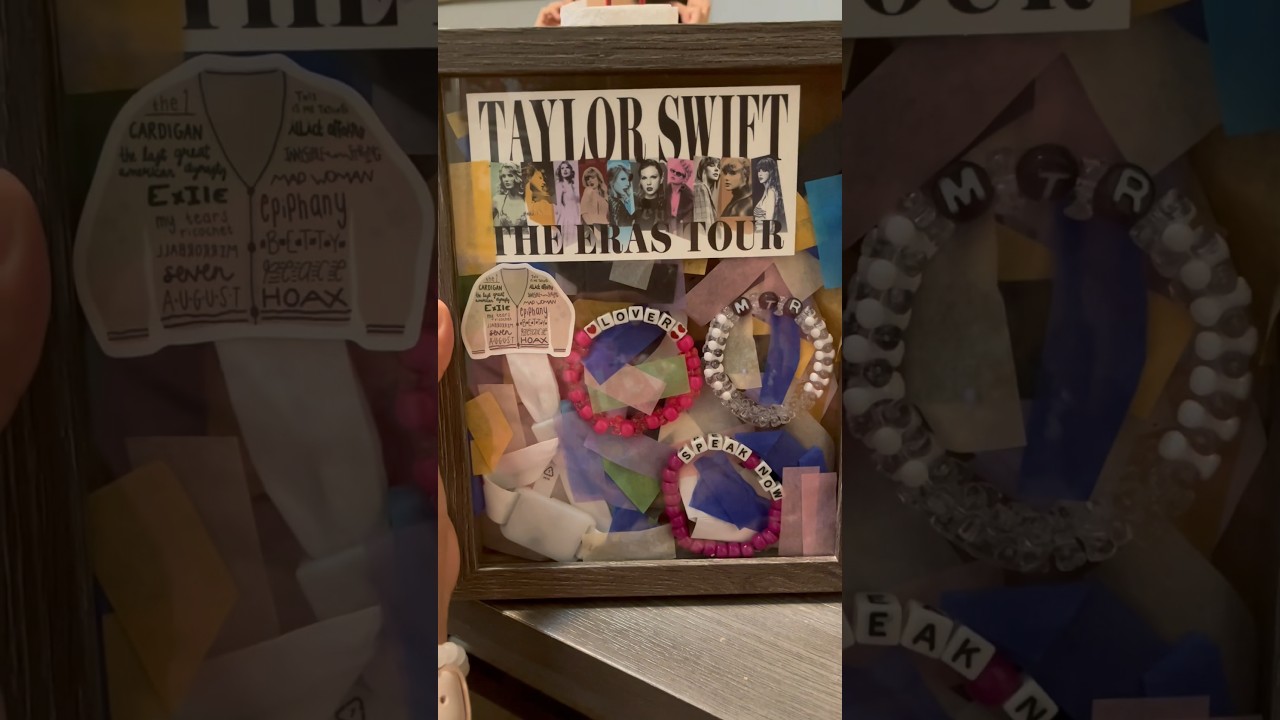 Taylor Swift the eras tour shadow box #taylorswift #taylorswiftconcert  #theerastour #shorts #tswift 